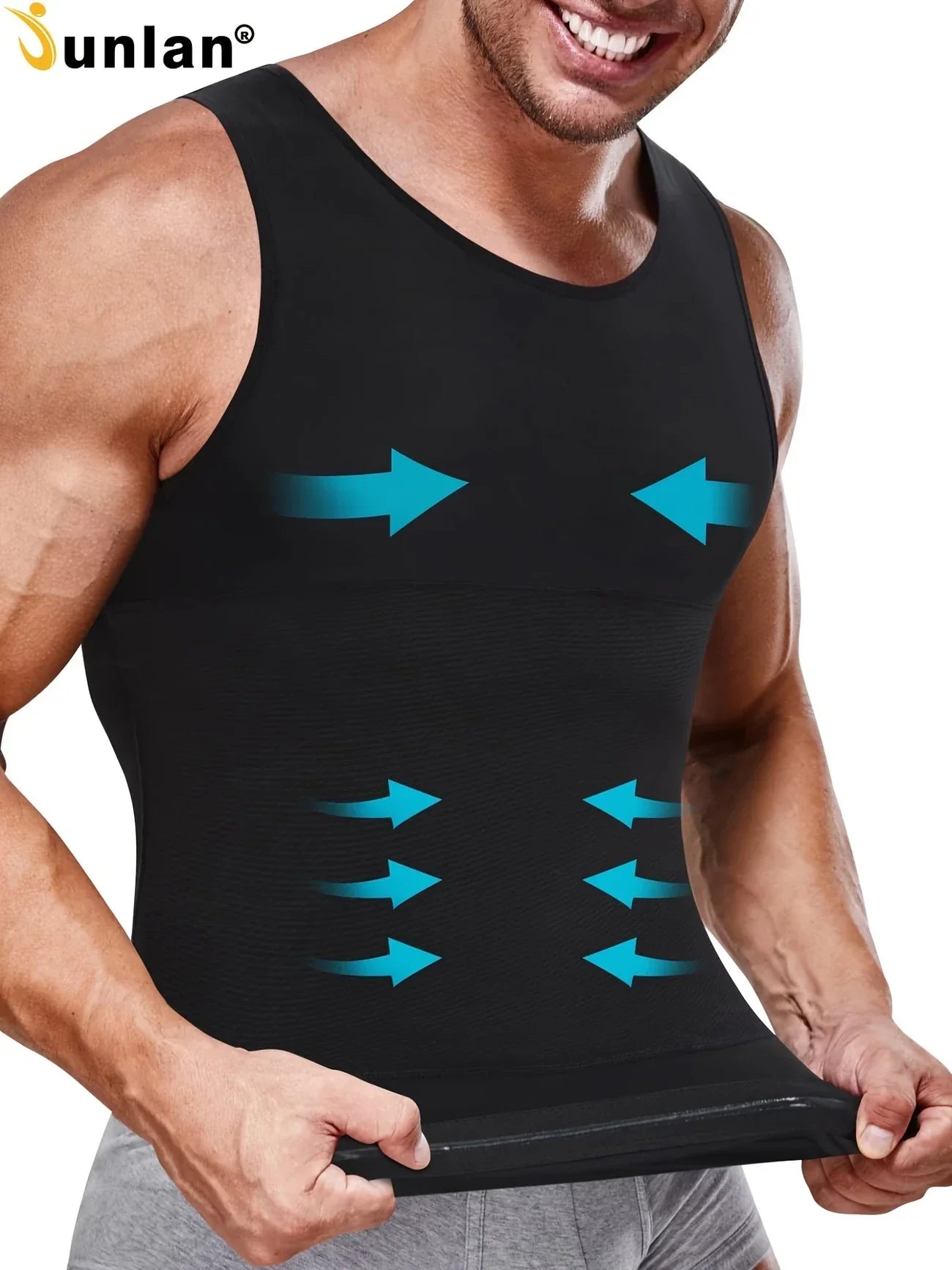Men’s Tummy Control Compression Shirt – Slimming & Posture Support