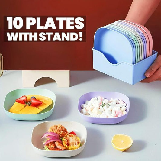 Multi-Function Plate Set with 2-in-1 Dumpling & Samosa Maker