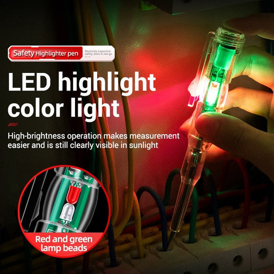 LED Test Pen – Intelligent Voltage Detector 24–250V Circuit Tester