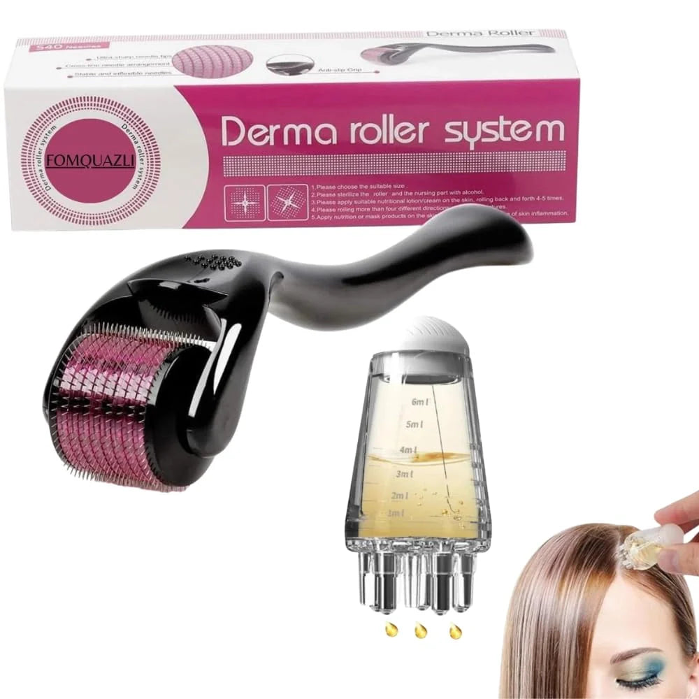 6-in-1 Skincare & Haircare Set – Jade Roller, Ice Roller, Derma Roller & Scalp Tools