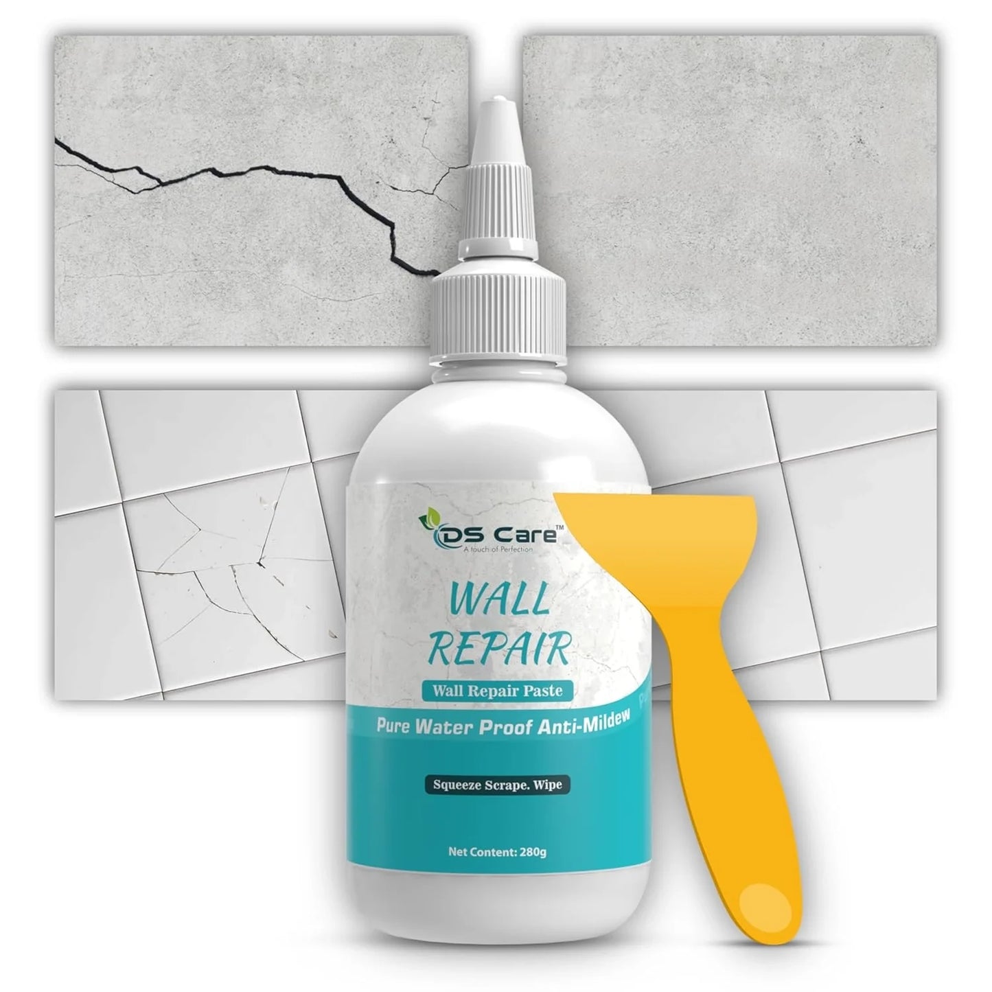 USA Imported Wall Repair Paste – 200g Waterproof Crack Filler with Scraper