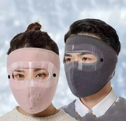 Windproof Full Face Mask & Woolen Knee Warmers Set – Winter Protection