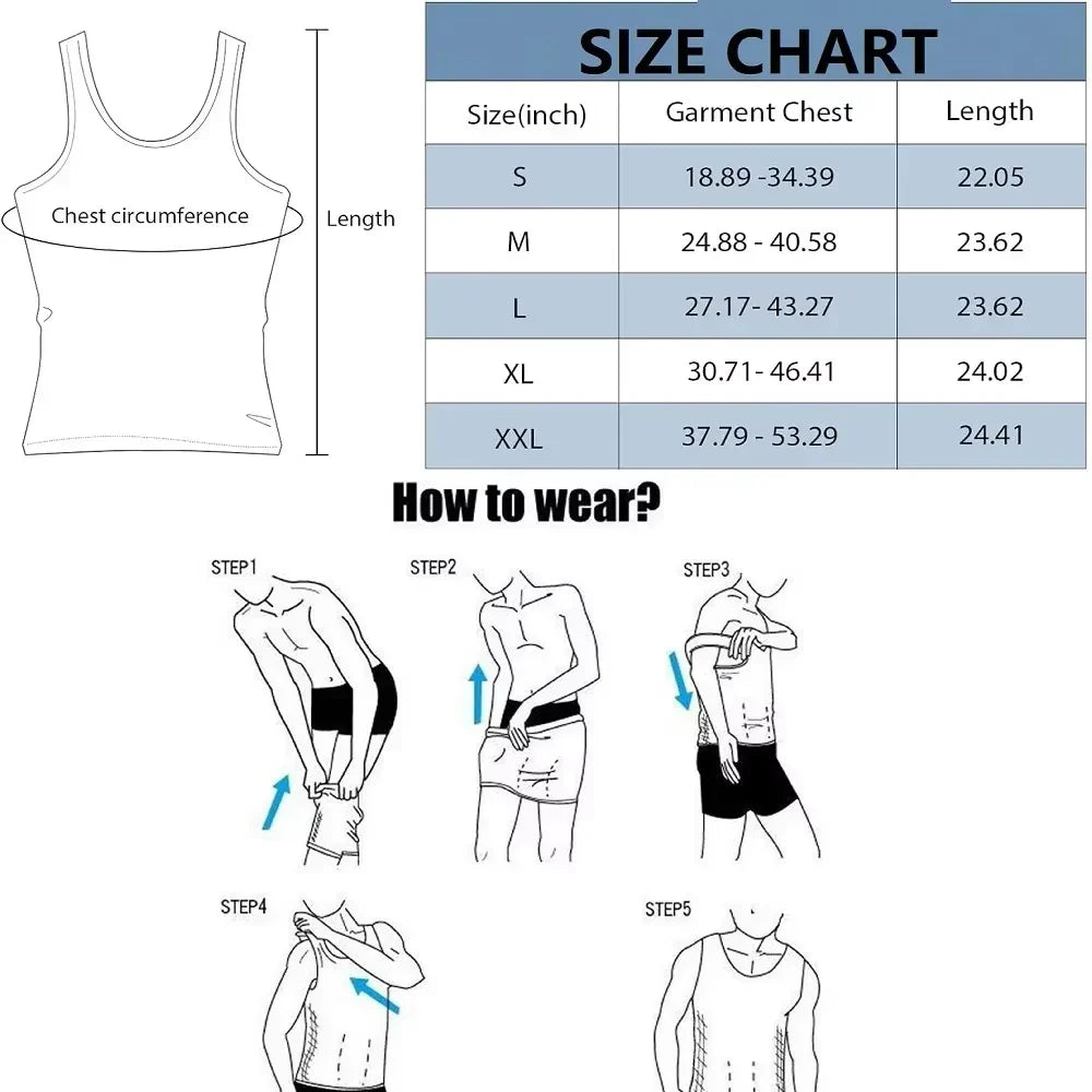 Men’s Tummy Control Compression Shirt – Slimming & Posture Support