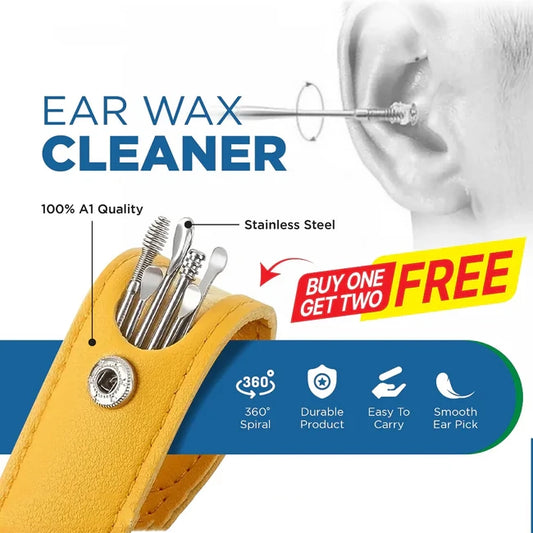 6-Piece Ear Wax Remover Kit with Storage Bag – Portable Cleaner Set