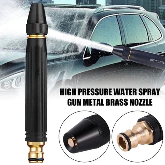 Metal Hose Nozzle Spray Gun – Adjustable Car & Garden Water Sprinkler