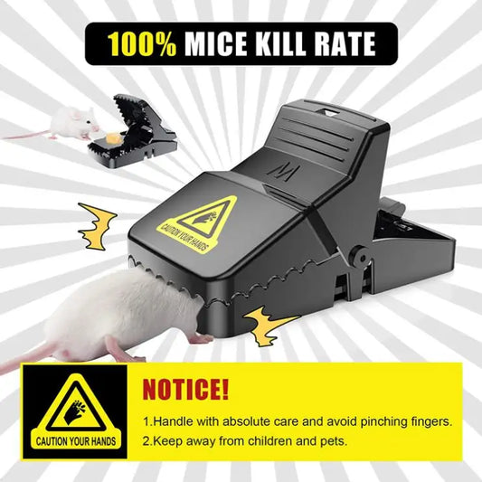 Heavy Duty Reusable Mouse Trap | Quick & Safe Rodent Catcher