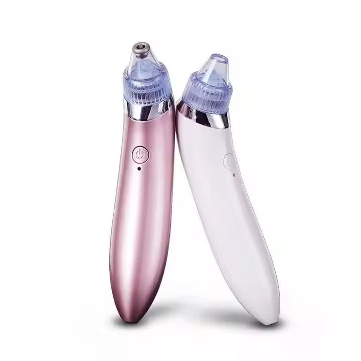 Electric Blackhead Remover Vacuum – Deep Pore Cleaner with LED & 4 Suction Heads for Face & Nose