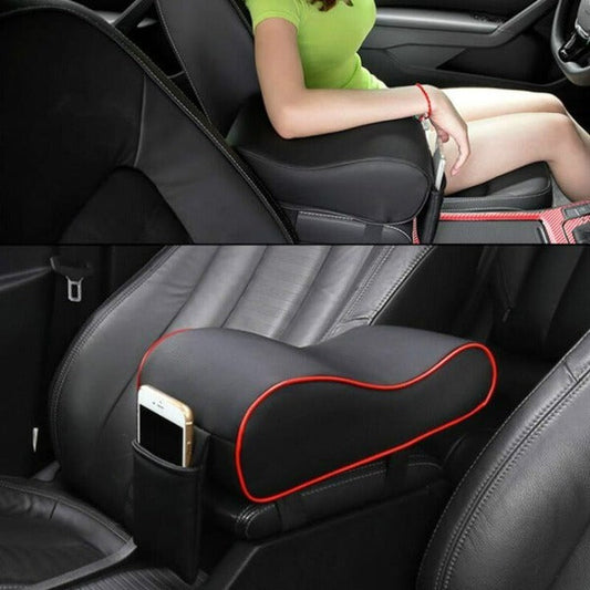 High Leather Memory Foam Car Armrest Cushion – Center Console Pad