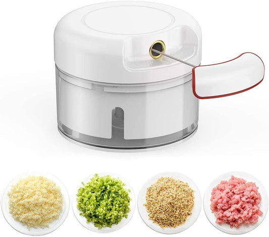 Mini Food Chopper – Hand-Powered Vegetable & Meat Grinder