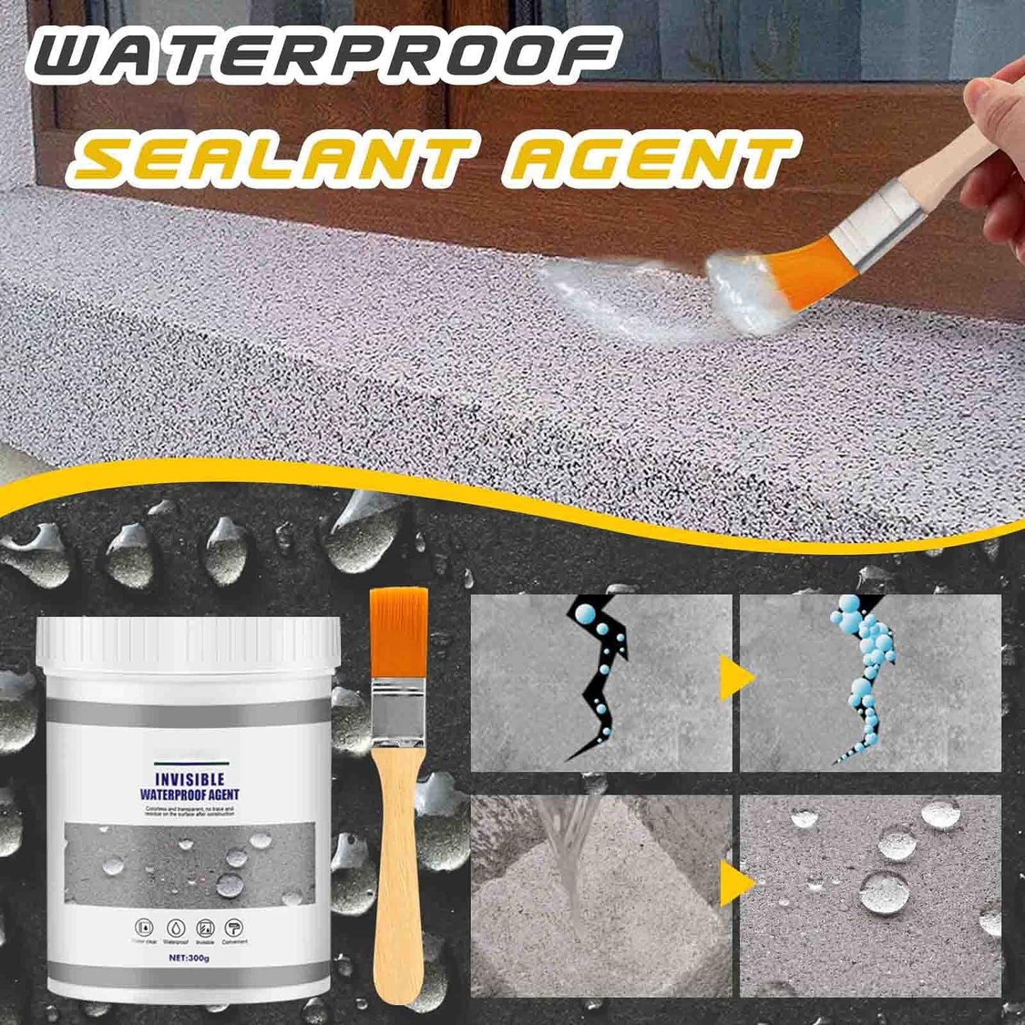 Hydra Waterproof Sealant – Instant Leak Repair & Long-Lasting Protection (With FREE Brush)
