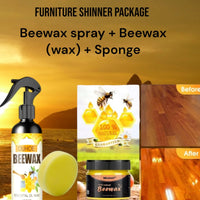 Beeswax Spray + Wax + Sponge