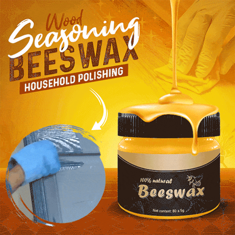 Natural Beeswax Furniture Polish & Cleaner Kit - Restore & Protect Wood Surfaces