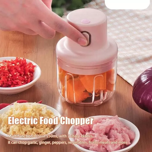 Electric Mini Food Chopper & Grinder – USB Rechargeable (100ml)
