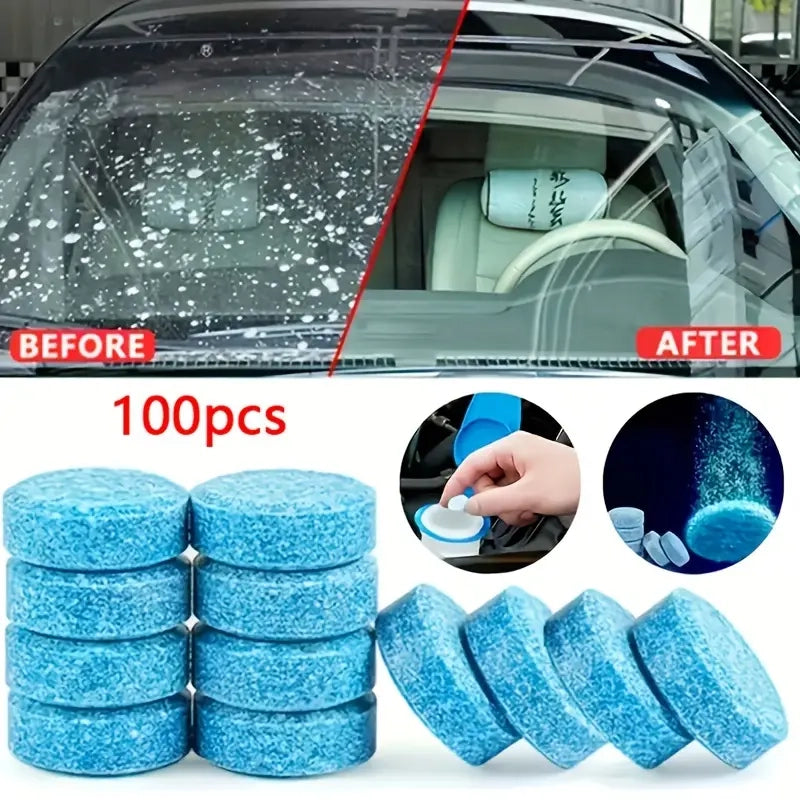 10PCS Car Windshield Cleaner Tablets – Effervescent Glass Cleaner