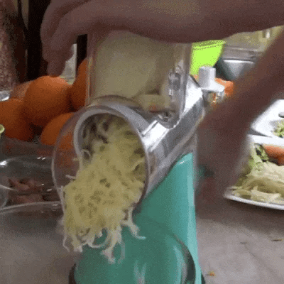 Tabletop Drum Grater – Manual Vegetable Slicer & Shredder