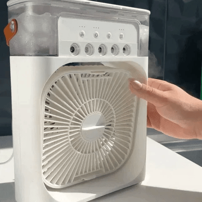 Portable Air Conditioner Fan – USB Cooling & LED Night Light