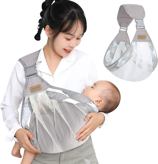 Ergonomic Baby Sling Carrier – One Shoulder Cotton Wrap