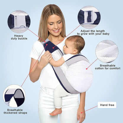 Baby Sling Carrier - Ergonomic & 4-in-1 Convertible