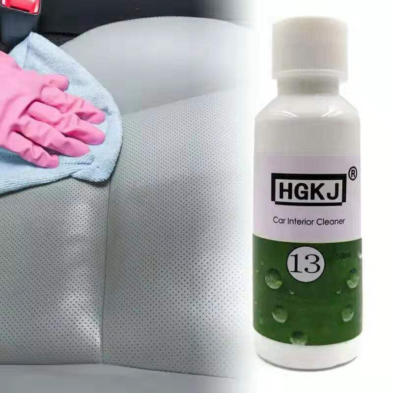 HGKJ-13 Car Leather & Interior Foam Cleaner – 60ml Deep Clean