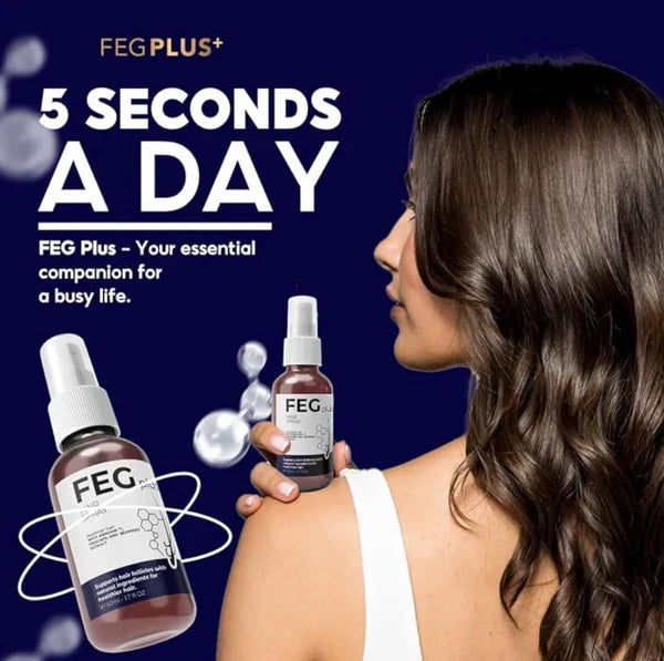 The Most Viral Hair Growth Spray – FEG Plus (USA-Imported Formula)
