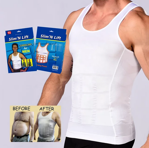 Slim N Fit Men’s Body Shaper Vest – Compression Slimming Tank Top