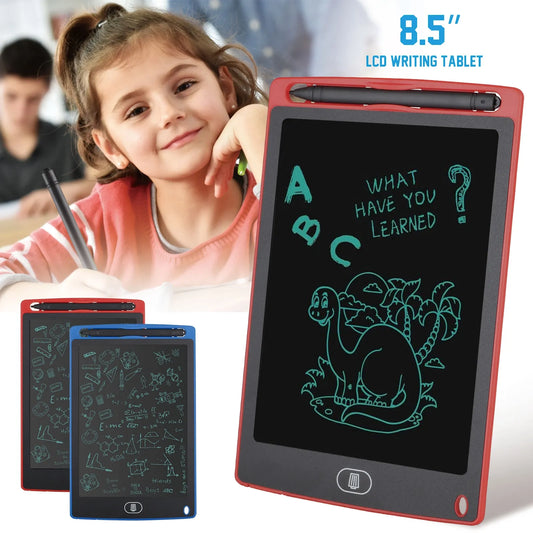 LCD Writing & Drawing Tablet for Kids – 8.5/10 Inch Multicolor