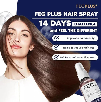 The Most Viral Hair Growth Spray – FEG Plus (USA-Imported Formula)