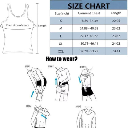 Men’s Tummy Control Compression Shirt – Slimming & Posture Support