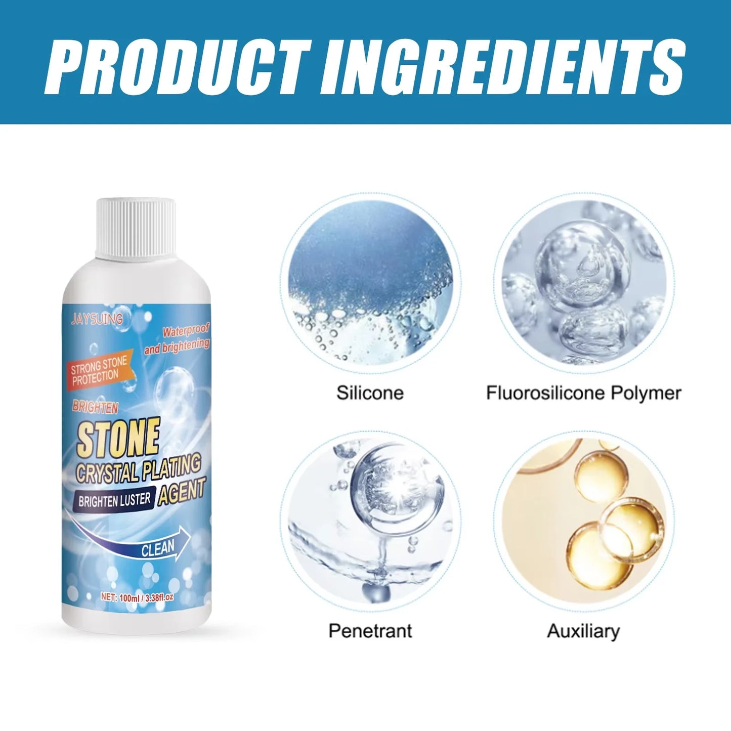 🇵🇰 Trusted by 10,000+ Pakistani Homes! Stone Cleaner & Polish – 250ml | Marble, Granite & Tile Stain Remover (Water-Free)