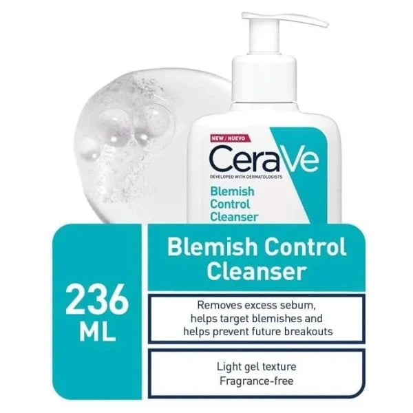 Cerave Blemish Control Cleanser – 2% Salicylic Acid & Niacinamide