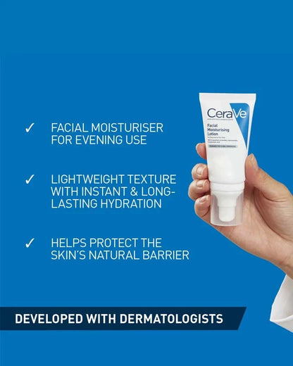 Cerave Facial Moisturizing Lotion – 52ml | Lightweight Hydration