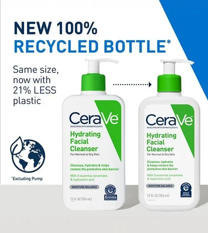 Cerave Hydrating Facial Cleanser – 236ml | Gentle Cleansing