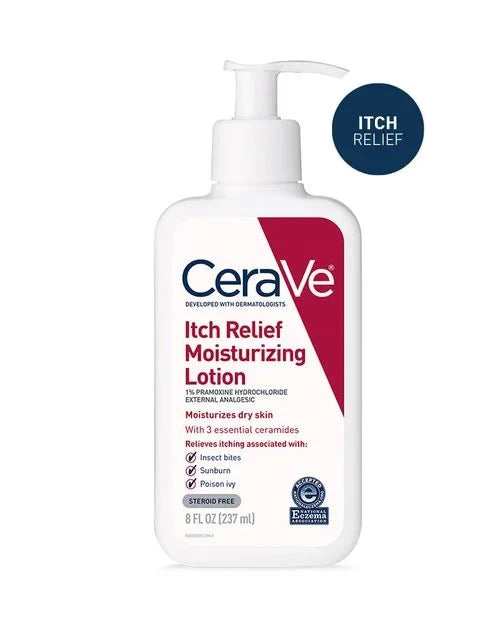 Cerave Itch Relief Lotion – 237ml | Soothes Dry, Itchy Skin