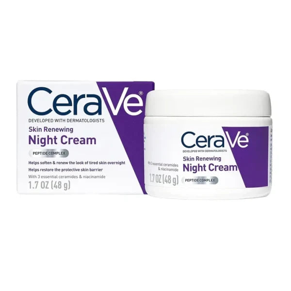 Cerave 4-in-1 Skincare Kit – Night Cream, Sunblock, Cleanser & Serum