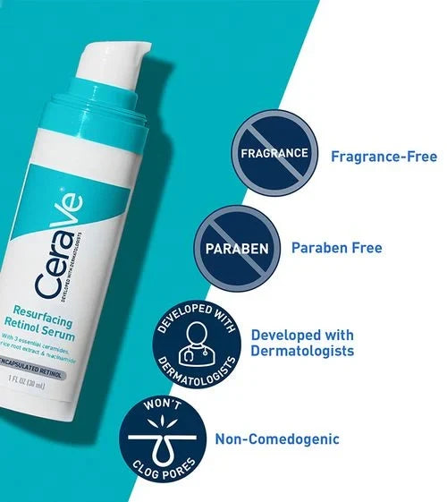 Cerave Resurfacing Retinol Serum – 30ml | Smooth & Radiant Skin