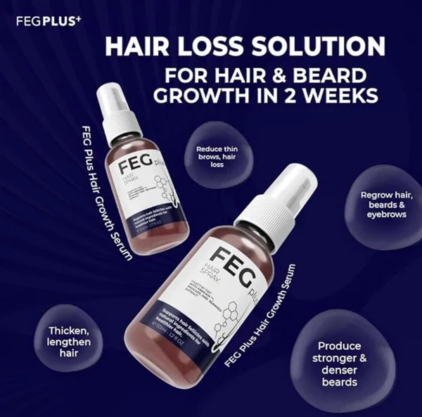 The Most Viral Hair Growth Spray – FEG Plus (USA-Imported Formula)