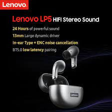 Lenovo LP5 True Wireless Earbuds - Bluetooth 5.0 with Noise Reduction