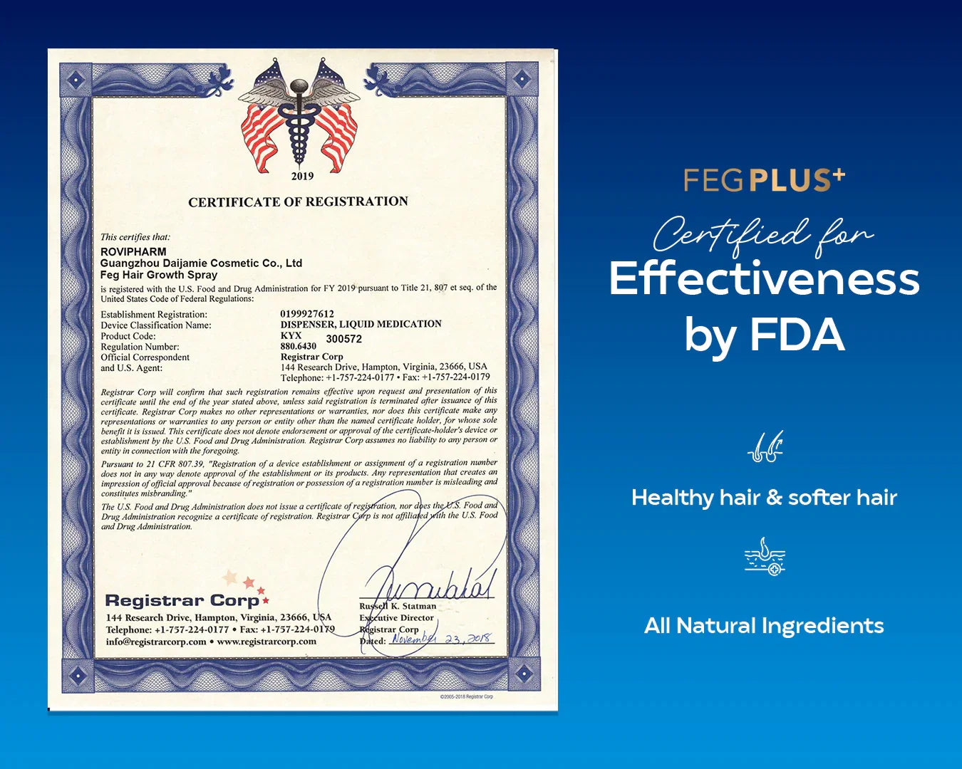 The Most Viral Hair Growth Spray – FEG Plus (USA-Imported Formula)