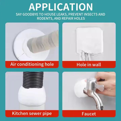 Wall Hole Repair Sealant Clay – Industrial-Grade Waterproof & Fireproof Filler for Pipe, Cable & AC Gaps – Strong Adhesive, Easy DIY Application