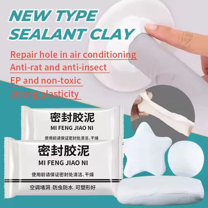 Wall Hole Repair Sealant Clay – Industrial-Grade Waterproof & Fireproof Filler for Pipe, Cable & AC Gaps – Strong Adhesive, Easy DIY Application