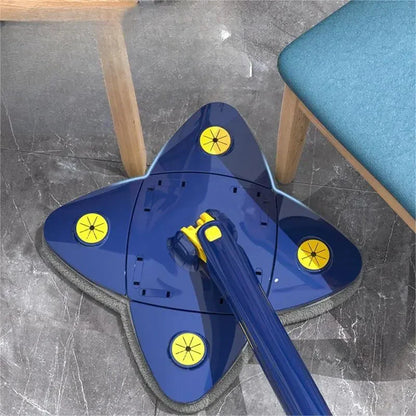 360° Rotatable 4-Leaf Clover Mop – Self-Squeezing & Adjustable