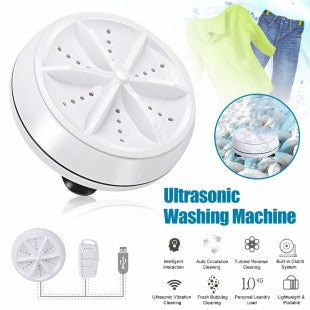 Portable Mini Ultrasonic Washing Machine for Clothes & Dishes