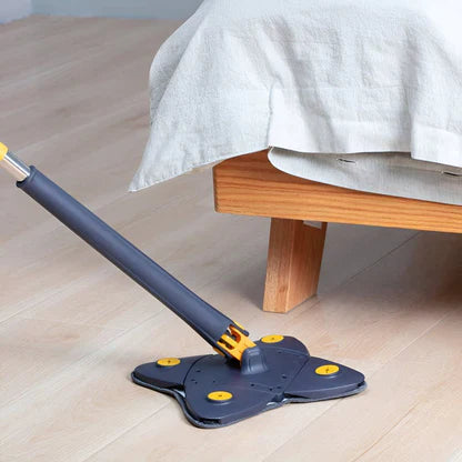 360° Rotatable 4-Leaf Clover Mop – Self-Squeezing & Adjustable