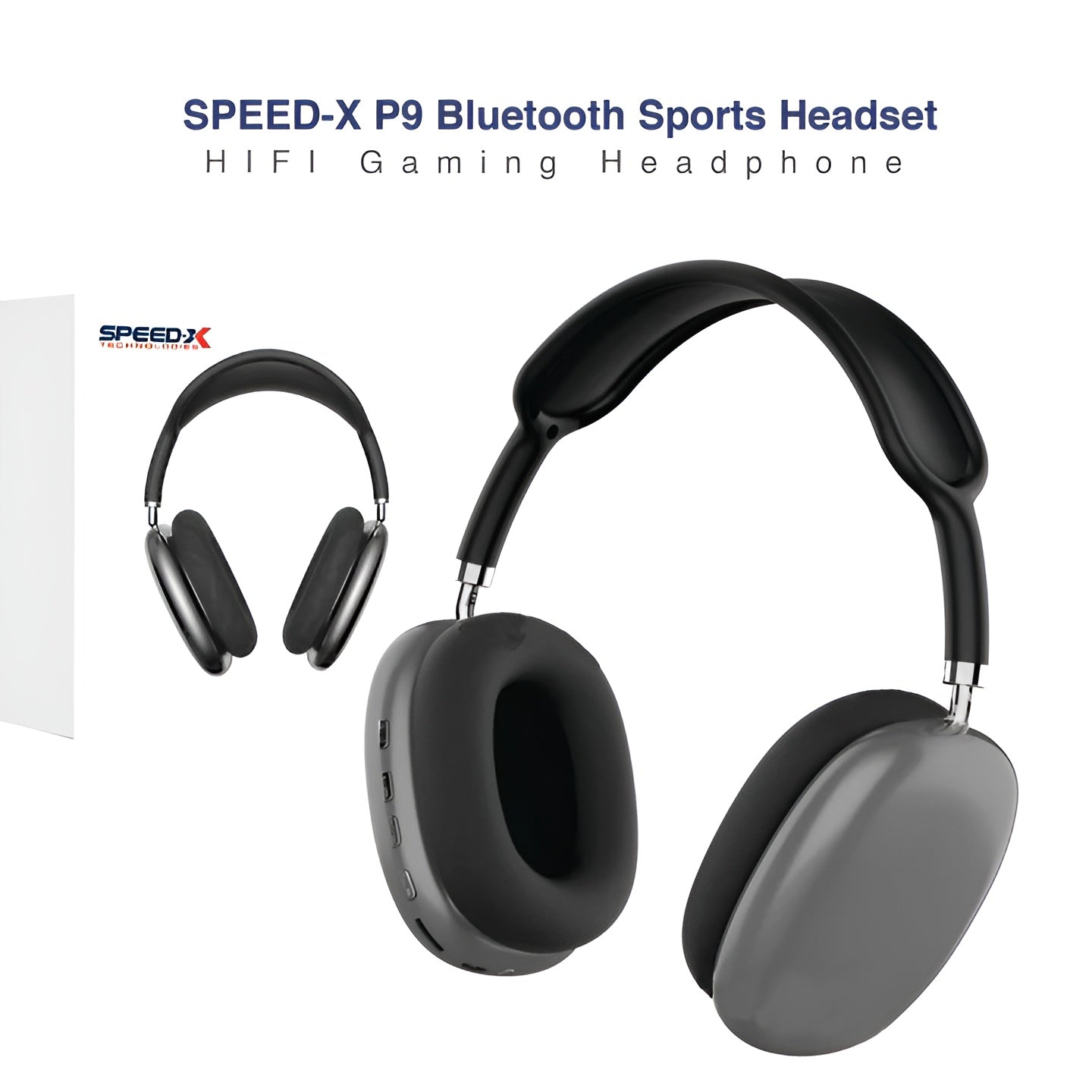 Speed-X P9 Bluetooth Headset – HiFi Sound & Noise Cancelling