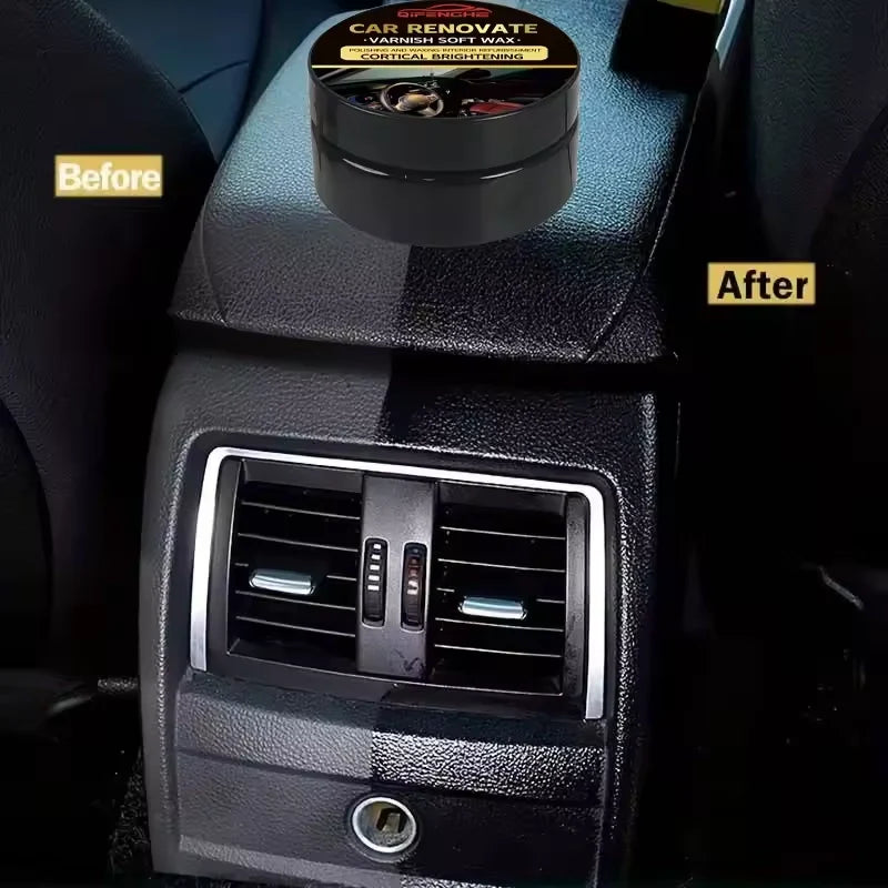 Ultimate Car Interior Wax – All-in-One Plastic, Leather & Tire Restorer (200g) | USA Imported