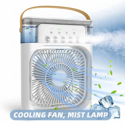 Portable Air Conditioner Fan – USB Cooling & LED Night Light