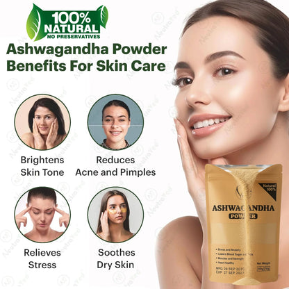 🌿 Ashwagandha Powder – 100% Pure & Natural