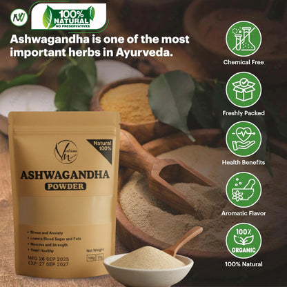 🌿 Ashwagandha Powder – 100% Pure & Natural