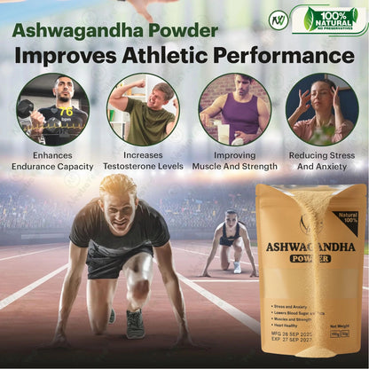 🌿 Ashwagandha Powder – 100% Pure & Natural
