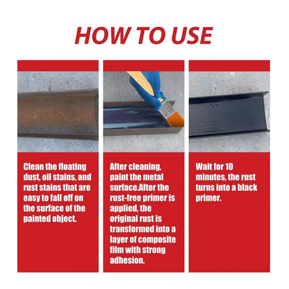 Water-Based Metallic Paint 300g – Anti-Rust Finish + Free Brush